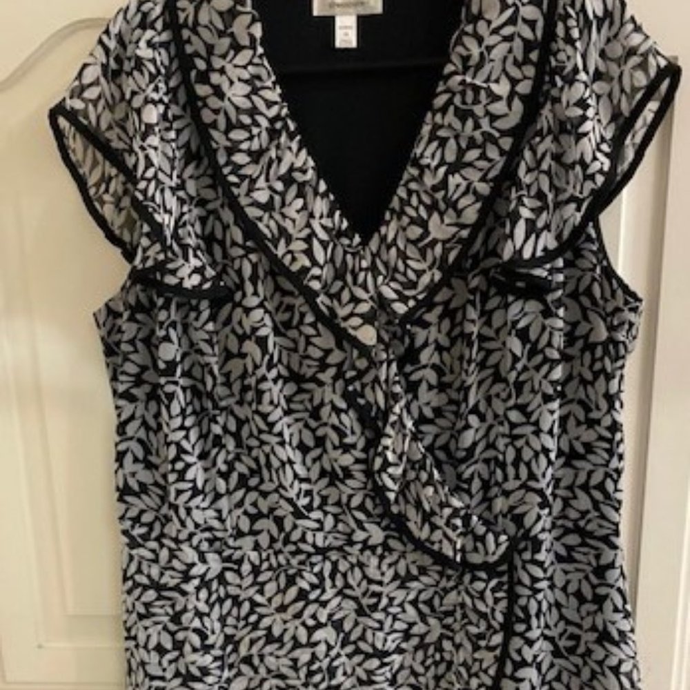 Frilly Black & White Dress